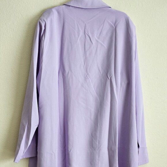 NWT SAINT GENIES LILAC Office OccassionTrench Coat Blazer Zipper Cuff Dress 28 - Picture 9 of 10